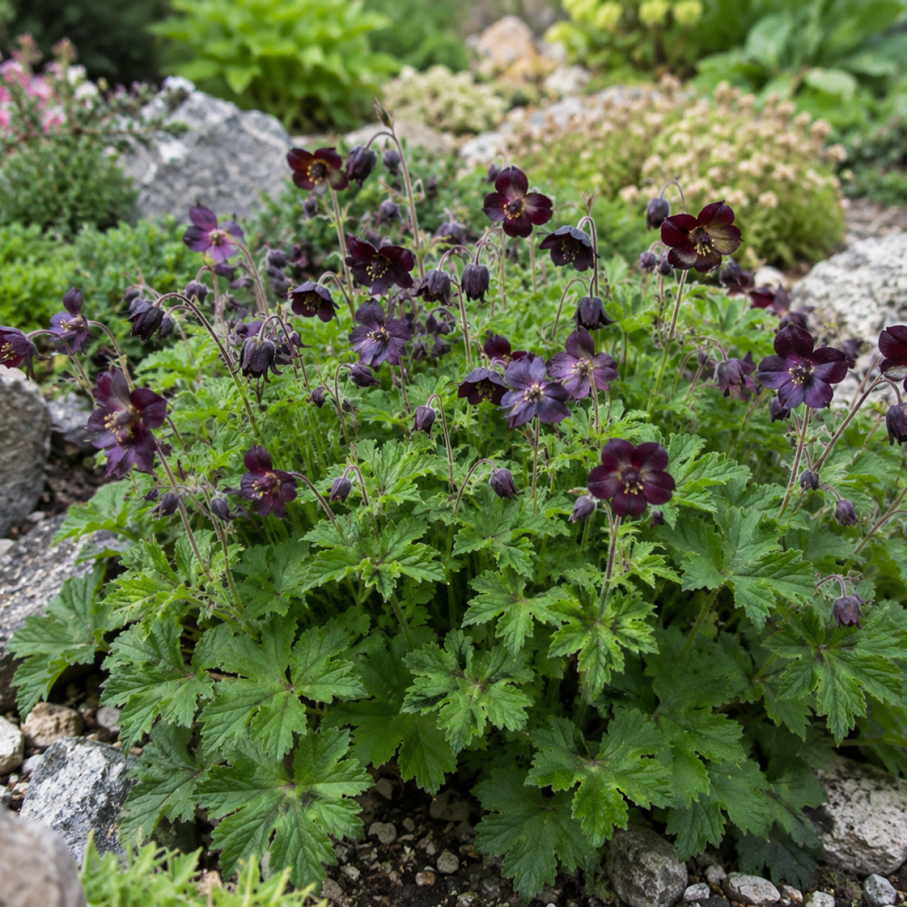 Obrázok Pakost hnedočervený (Geranium phaeum) ´RAVEN´ - kont. P11